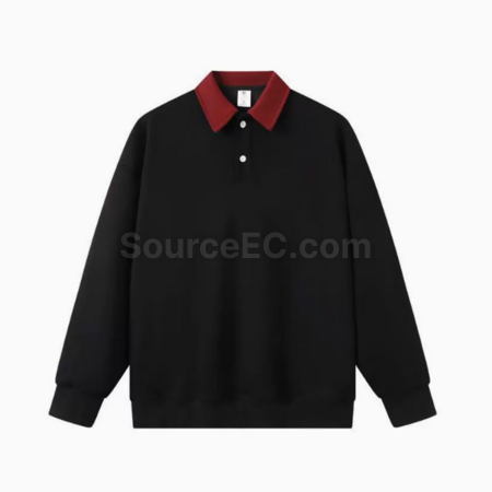 Customization Color blocked polo long sleeves Promotional Products