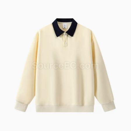 Customization Color blocked polo long sleeves Promotional Products