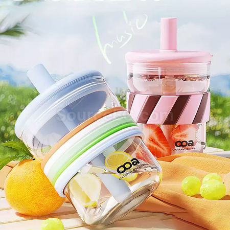 Customization Milk Tea Cup With Straw Promotional Products