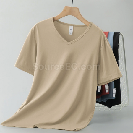 Customization Modal V-neck T-shirt Promotional Products
