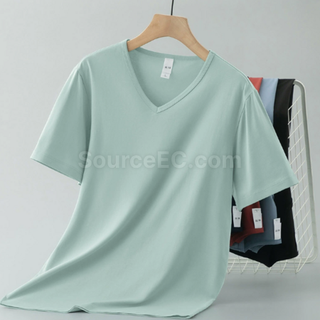 Customization Modal V-neck T-shirt Promotional Products