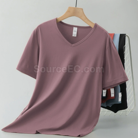 Customization Modal V-neck T-shirt Promotional Products