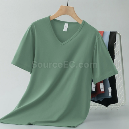 Customization Modal V-neck T-shirt Promotional Products