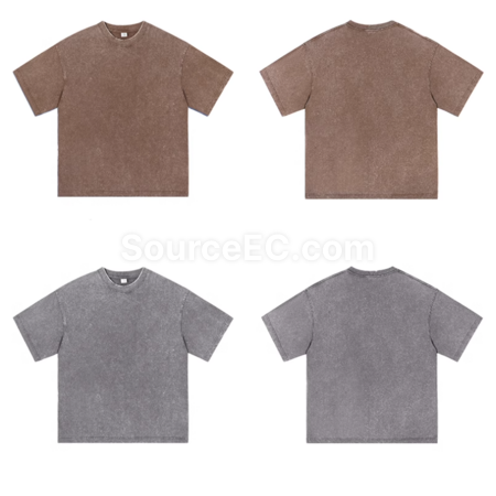 Customization 230g/270g washed water to make heavy-duty pure cotton t-shirt Promotional Products