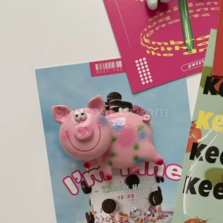 Customization Cute animal spring shaking head refrigerator sticker Promotional Products