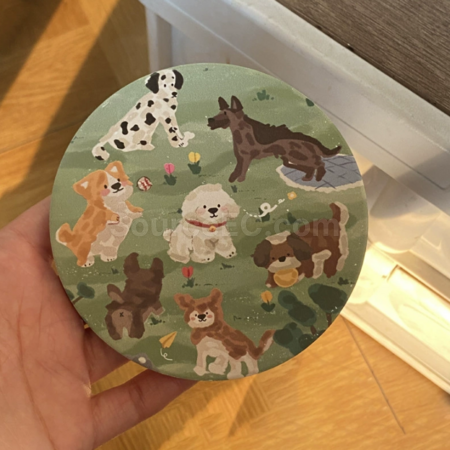 Customization Cute puppy coaster Promotional Products