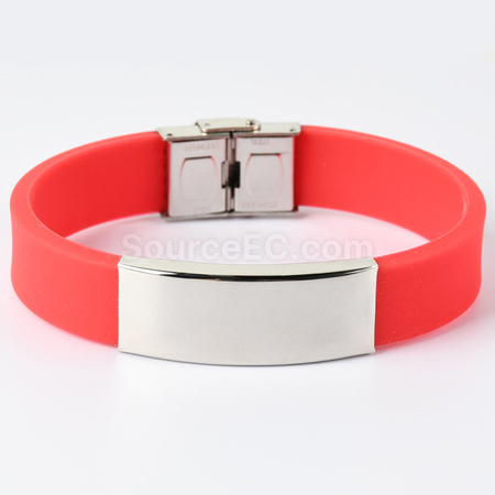 Customization Engraved Silicone Sports Bracelet Promotional Products
