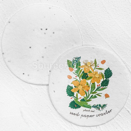 Customization Seed Paper Cup Mat Promotional Products