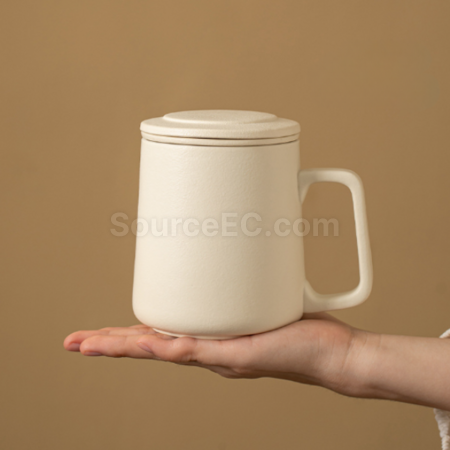 Customization Ceramic tea separation tea cup Promotional Products