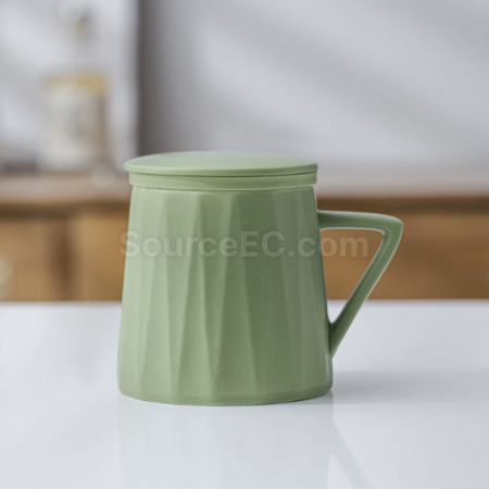 Customization Ceramic tea separation tea cup Promotional Products