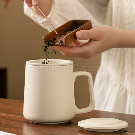 Customization Ceramic tea separation tea cup Promotional Products
