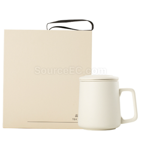 Customization Ceramic tea separation tea cup Promotional Products
