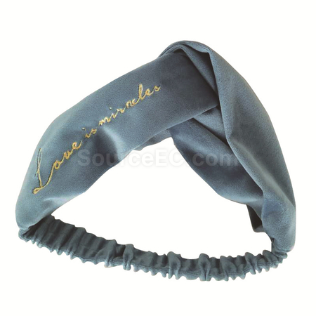 Customization Fashion Velvet Embroidered Headband Promotional Products