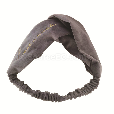 Customization Fashion Velvet Embroidered Headband Promotional Products