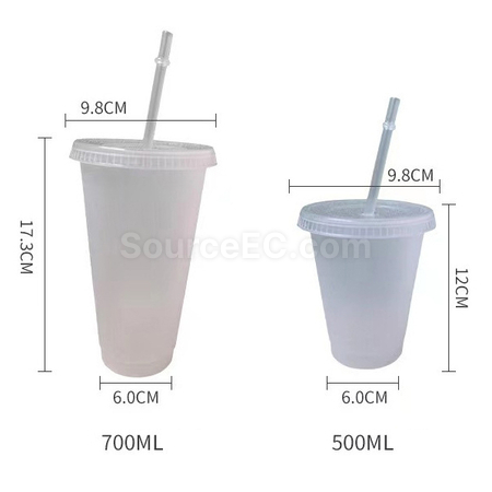 Customization PP Thick Straw Cup Promotional Products