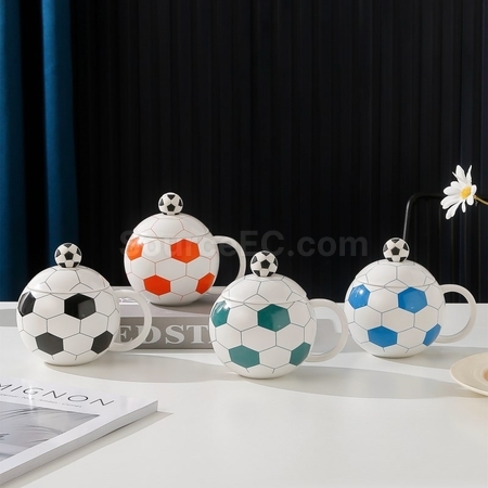 Customization Football Ceramic Mug Promotional Products