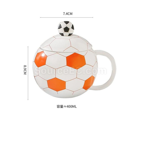 Customization Football Ceramic Mug Promotional Products
