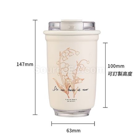 Customization Stainless Steel Dual-Drink Coffee Cup Promotional Products