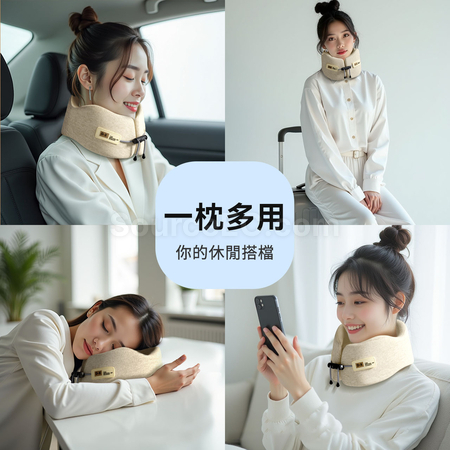 Customization Foldable Storage Memory Cotton Neck Pillow Promotional Products