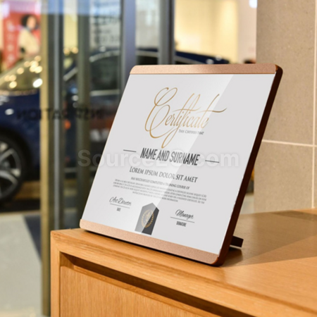Customization Aluminum alloy bracket certificate photo frame Promotional Products