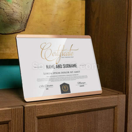 Customization Aluminum alloy bracket certificate photo frame Promotional Products