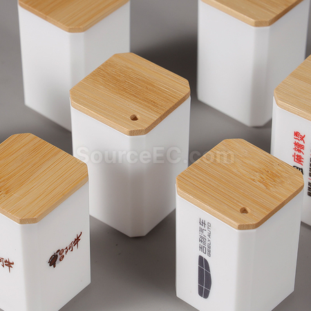 Customization Bamboo Lid Toothpick Holder Promotional Products