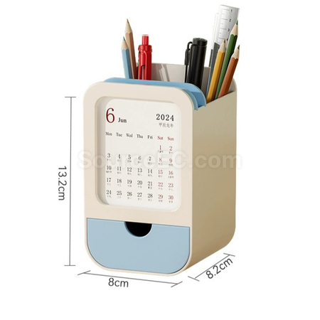Customization Multifunctional Pen Holder Calendar Storage Box Promotional Products