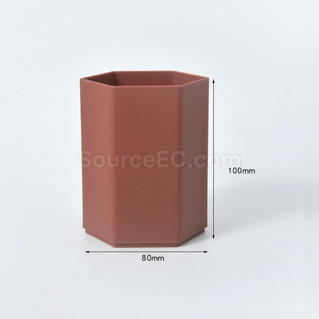 Customization Large Capacity Hexagonal Pen Holder Promotional Products