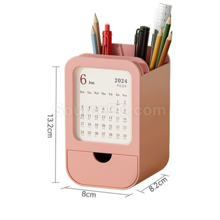 Customization Multifunctional Pen Holder Calendar Storage Box Promotional Products