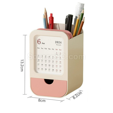 Customization Multifunctional Pen Holder Calendar Storage Box Promotional Products