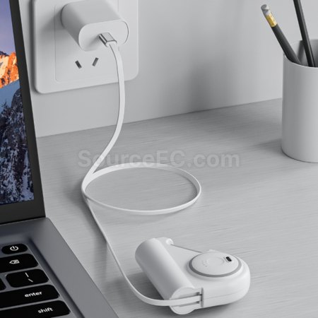 Customization Retractable power bank with built-in cable Promotional Products