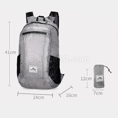 Customization Ultra-light Waterproof Outdoor Folding Hiking Backpack Promotional Products