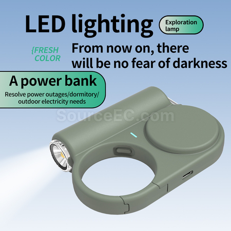 Customization Creative Retractable Mobile Power Bank With Built-in Wire Promotional Products