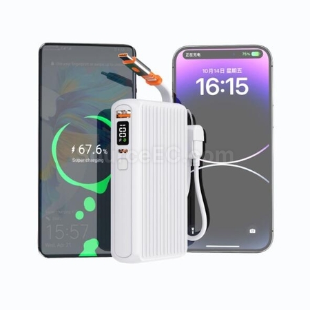 Customization Retractable Wire Power Bank With  Promotional Products