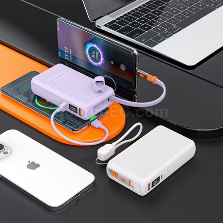 Customization Retractable Wire Power Bank With  Promotional Products