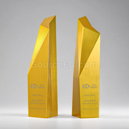 Customization Aluminum Alloy Brushed Trophy Promotional Products