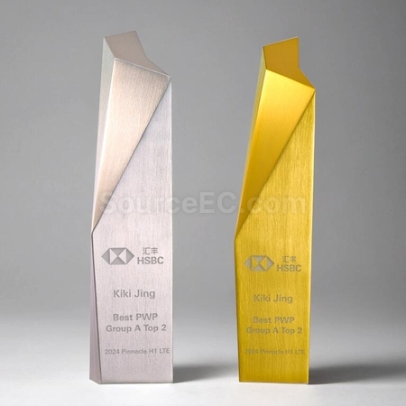 Customization Aluminum Alloy Brushed Trophy Promotional Products