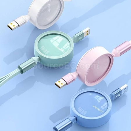 Customization 3 in 1 Retractable Quick Charge Data Line Promotional Products