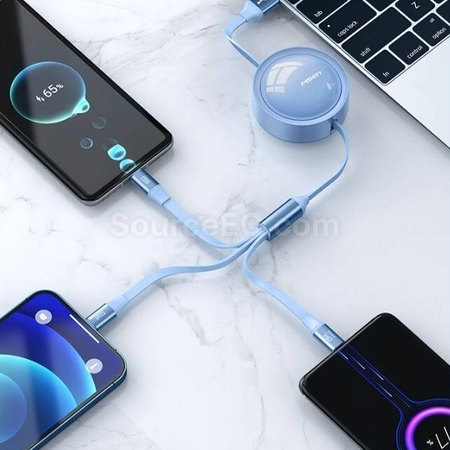 Customization 3 in 1 Retractable Quick Charge Data Line Promotional Products