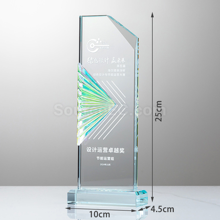 Customization Pleated Crystal Trophy Promotional Products