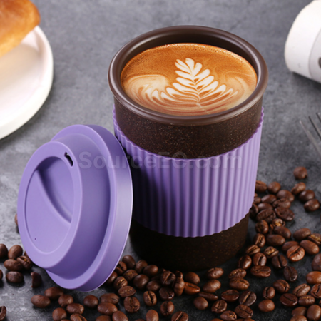 Customization Degradable coffee grounds material coffee cup Promotional Products