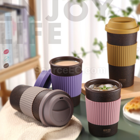 Customization Degradable coffee grounds material coffee cup Promotional Products