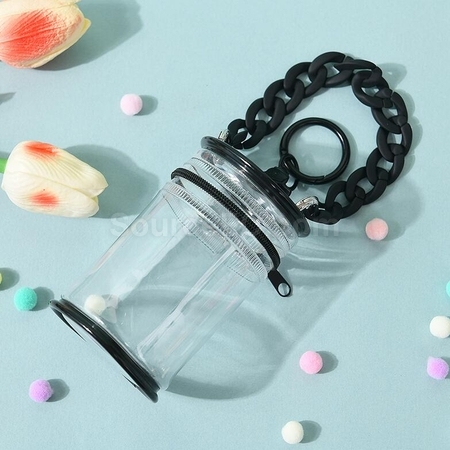 Customization Cylindrical PVC Transparent Doll Bag Promotional Products