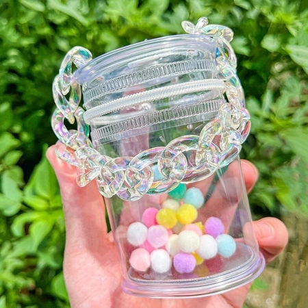 Customization Cylindrical PVC Transparent Doll Bag Promotional Products