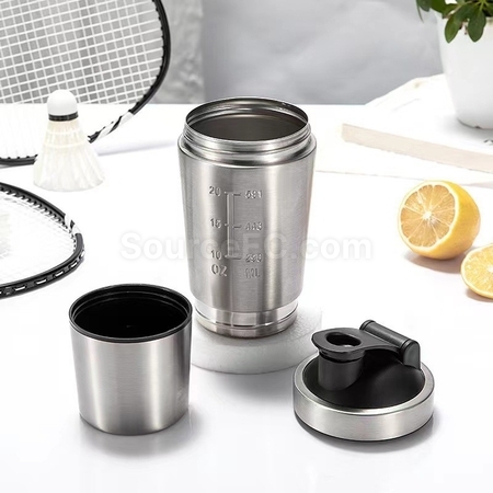Customization Single Layer Double Section Stainless Steel Shake Cup Promotional Products