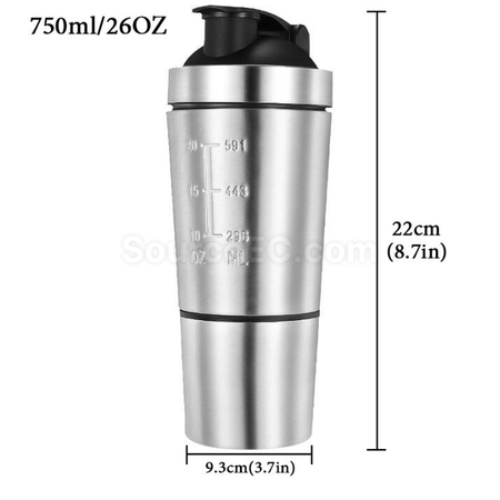 Customization Single Layer Double Section Stainless Steel Shake Cup Promotional Products