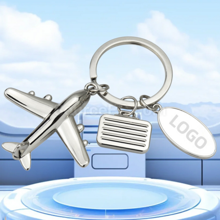 Customization 3D model airplane keychain Promotional Products