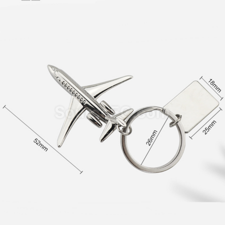 Customization 3D model airplane keychain Promotional Products