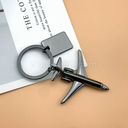 Customization 3D model airplane keychain Promotional Products