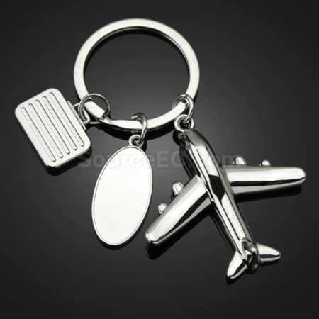 Customization 3D model airplane keychain Promotional Products